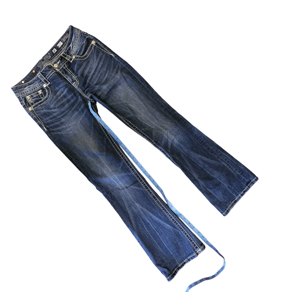 Miss Me Women's Boot Cut Jeans - Blue - Picture 4 of 5